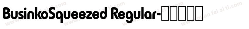 BusinkoSqueezed Regular字体转换